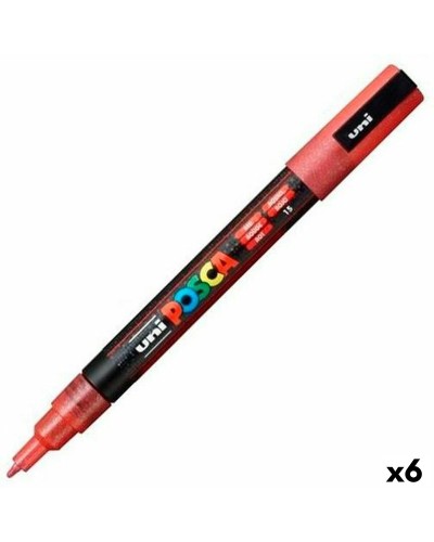 Markör POSCA PC-3ML Röd (6 antal)