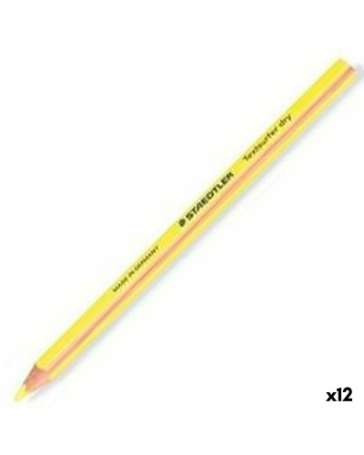 Marqueur fluorescent Staedtler Crayon Jaune (12 Unités)