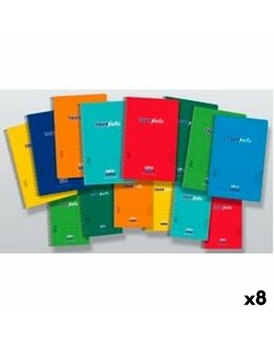 Notebook Multicolour Quarto 8 Pieces
