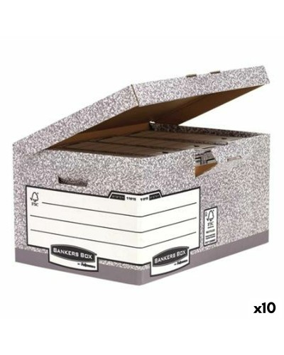 Scatola Archivio Fellowes    Grigio 10 Unità (31 x 39 x 56 cm)