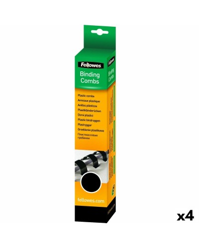 Spirales Fellowes 50 Pièces reliure Noir PVC (Ø 32 mm) (4 Unités)