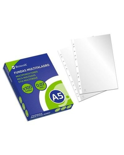 Fundas Bismark Transparente A5 Polipropileno 100 Piezas
