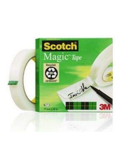 Ruban adhésif Scotch Magic 19 mm x 66 m (12 Unités)