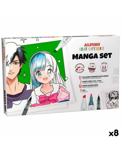 Set de Rotuladores Alpino Manga Color Experience (8 Unidades)