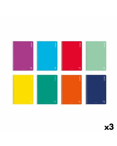 Set di quaderni Pacsa Basic Din A4 80 Pagine (3 Unità)
