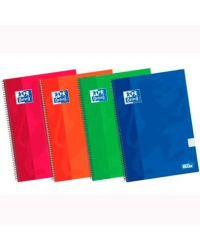 Cuaderno Oxford Multicolor 1/4 80 Hojas (5 Unidades)