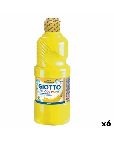Gematigd Giotto School Geel 500 ml Wasbaar (6 Stuks)