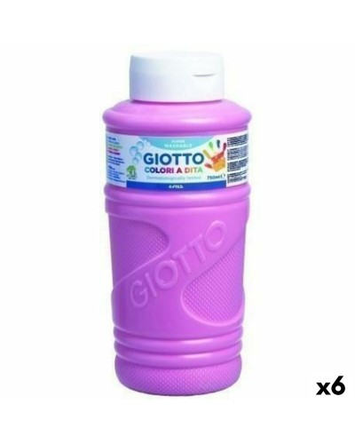 Vingerverf Giotto Roze 750 ml (6 Stuks)