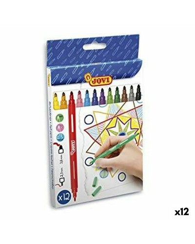 Ensemble de Marqueurs Jovi Multicouleur 12 Pièces (12 Unités)