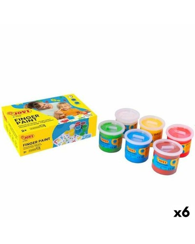 Fingerfarbe Jovi Bunt 125 ml 6 Stücke (6 Stück)
