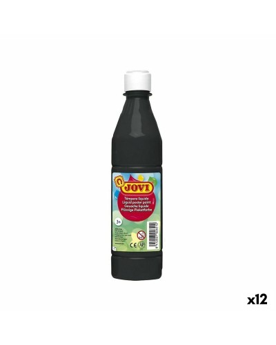 Gouache Jovi Noir 500 ml (12 Unités)