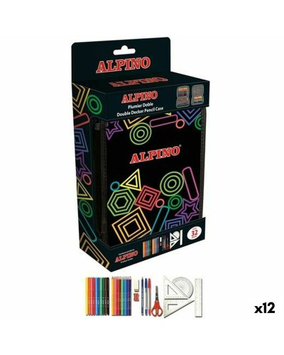 Astuccio Doppio Alpino Multicolore 32 Pezzi (12 Unità)