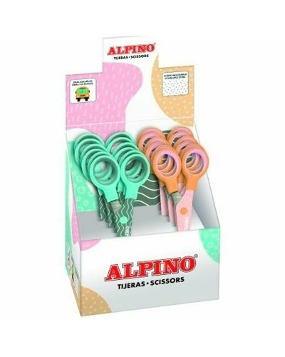 Tijeras Alpino Multicolor Blanco/Naranja Acero Inoxidable 130 mm