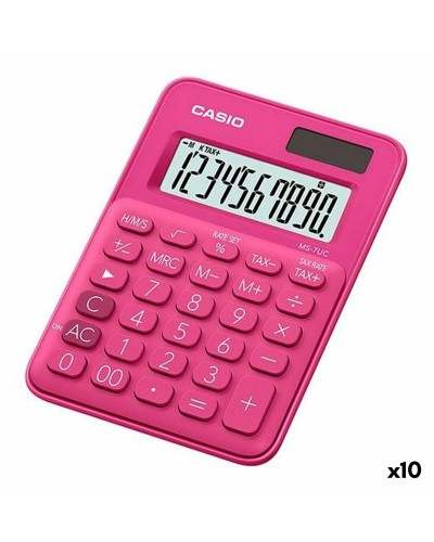 Rekenmachine Casio Rood (10 Stuks)