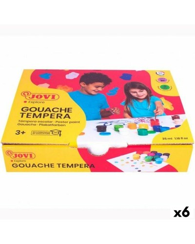 Gouache Paint Set Jovi Multicolour 35 ml (12 Pieces) (6 Units)