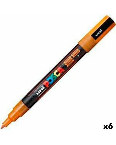 Marqueur POSCA PC-3ML Jaune (6 Unités)