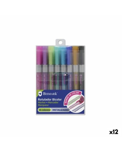 Marker-Set Bismark BICOLOR Bunt 8 Stücke (12 Stück)