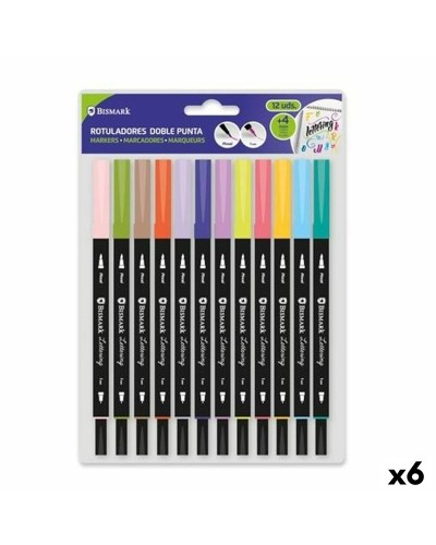 Tuschpennor Bismark LETTERING Multicolour 12 Delar (6 antal)