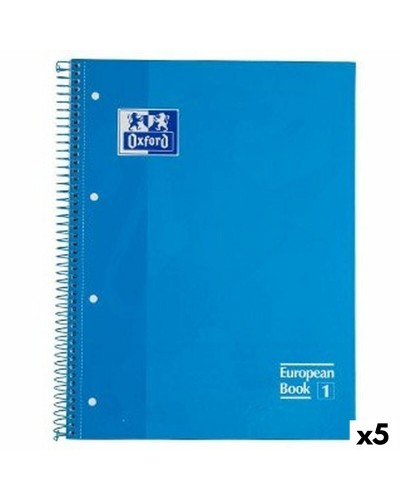 Quaderno Oxford Classic Turchese A4 80 Pagine (5 Unità)