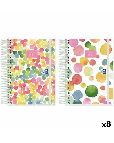 Agenda Oxford JOY 1/8 12 x 18 cm 2025-2026 (8 Unidades)