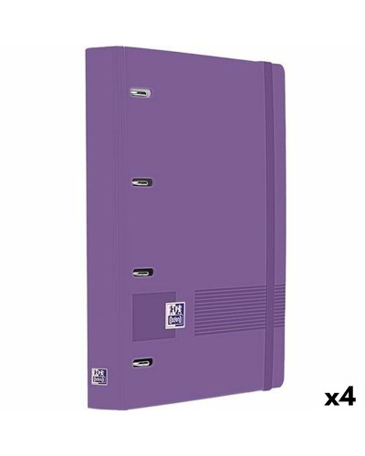 Ringpärm Oxford LIVE&GO Lila A4+ (4 antal)