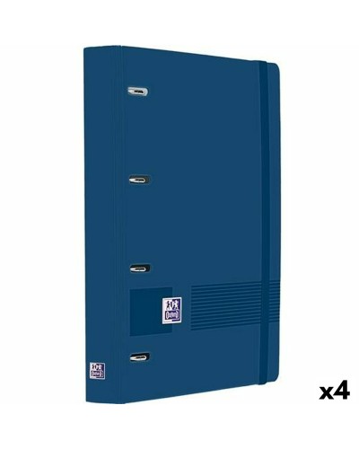 Raccoglitore ad anelli Oxford LIVE&GO Blu Marino A4+ (4 Unità)
