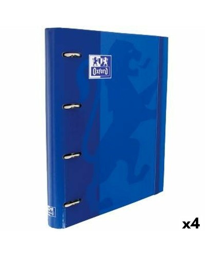 Reliure à anneaux Oxford CLASSIC Blue marine A4+ (4 Unités)