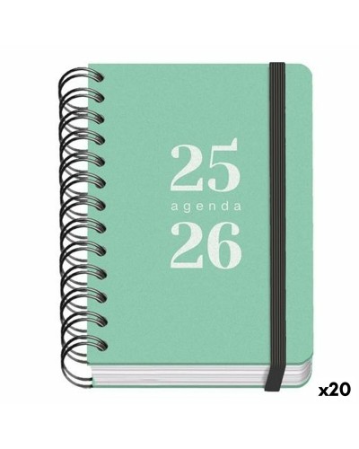 Agenda DOHE GRAMMAR Verde A6 120 x 170 mm 2025-2026 (20 Unidades)
