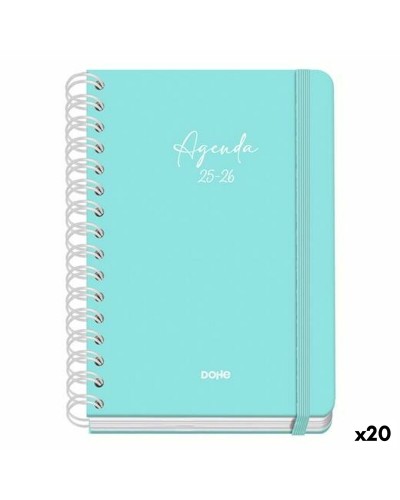 Diary DOHE SERENITY WIRE´O Green A5 150 x 210 mm 2025-2026 (20 Units)
