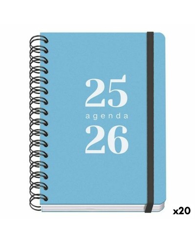 Agenda DOHE GRAMMAR Azzurro A5 150 x 210 mm 2025-2026 (20 Unità)