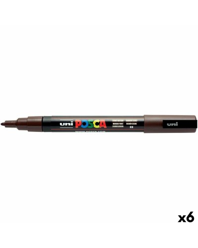 Markeerstift POSCA PC-3M Donkerbruin (6 Stuks)