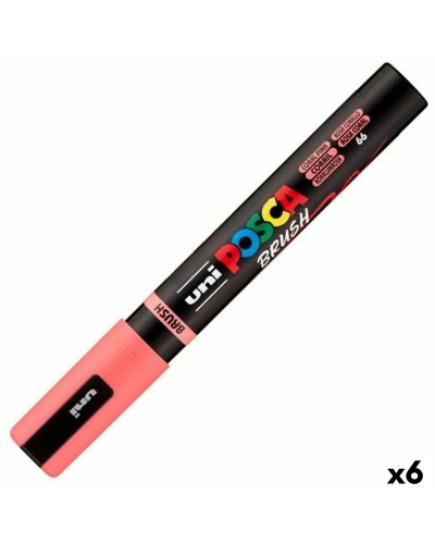 Markör BRUSH POSCA PC-5BR Korall (6 antal)