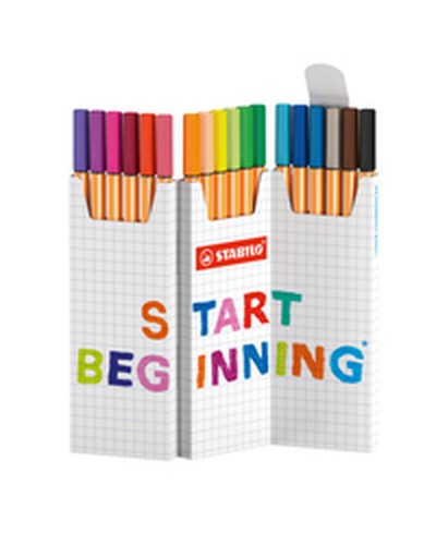 Felt-tip pens Stabilo Multicolour 18 Pieces