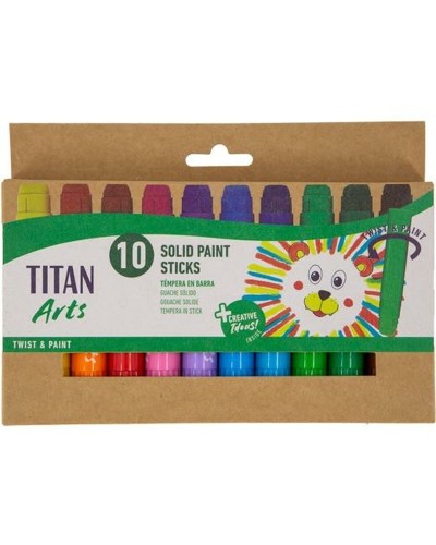 Vernici a tempera solide Titan Arts Multicolore 10 Pezzi
