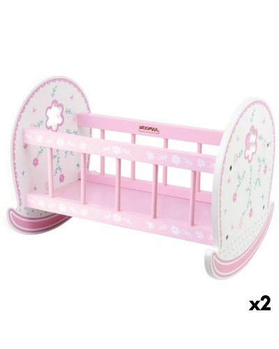 Cradle for dolls Woomax 2 Units 47 x 35 x 35 cm