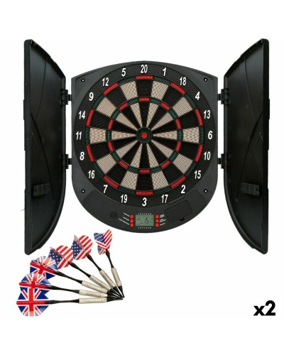 Elektronisch dartboard Aktive 45 x 50 x 4,5 cm (2 Stuks)