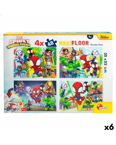 4 palapelin setti Spidey 35 x 1,5 x 25 cm 48 Kappaletta (6 osaa)