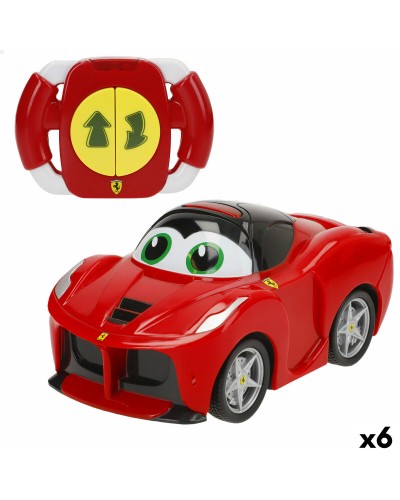 Coche Radio Control Ferrari 13 x 6,5 x 7,5 cm (6 Unidades)