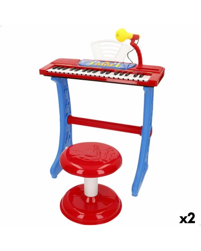 Met Toetsenbord met 37 toetsen Bontempi 43 x 56 x 23 cm (2 Stuks)