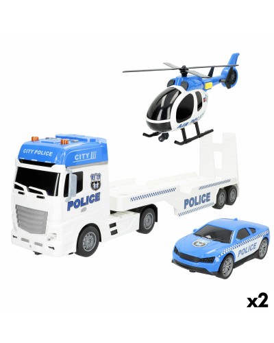 Camion Autotransporteur Speed & Go 55 x 17 x 12 cm (2 Unités)