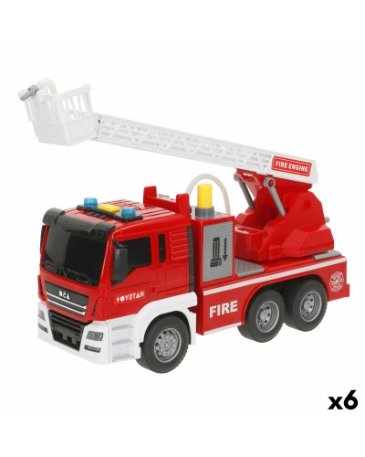 Fire Engine with Light and Sound Speed & Go 26 x 14 x 9 cm (6 Units)