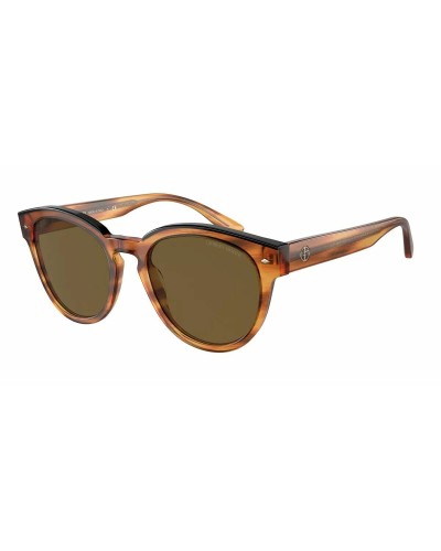 Armani AR8164F Women's Sunglasses - Havana Frame, Brown Lenses Ø55mm

