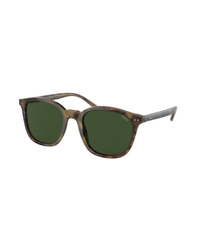 Ralph Lauren PH4188: Gafas de Sol para Hombre, Montura Negra, Lentes Verdes 53mm

