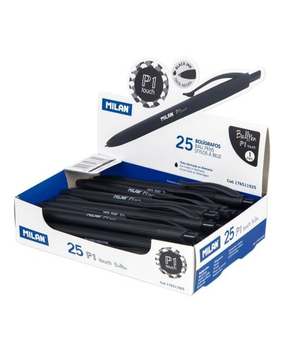 Cartable Milan MLN176511925 Noir (25 Unités)