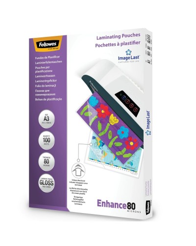 Fundas de plastificar Fellowes 5306207 Transparente A3 (100 Unidades)
