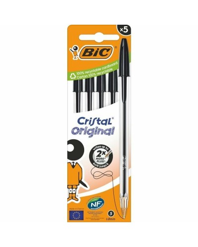 Set Balpennen Bic Cristal Original 516345 Zwart