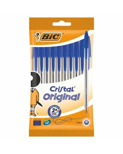 Kugelschreiber-Set Bic Cristal Original 516352 Blau (10 Stück)