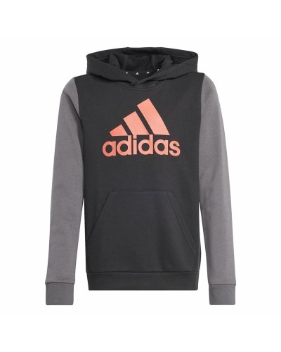 Felpa con Cappuccio da Bambina Adidas Essentials Grigio