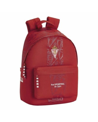Mochila para Portátil Real Sporting de Gijón 14,1'' Rojo 31 x 41 x 16 cm