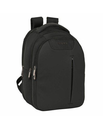 Mochila para Portátil y Tablet con Salida USB Safta Business Negro (31 x 45 x 23 cm)
